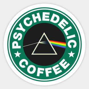 Psychedelic Coffee Sticker